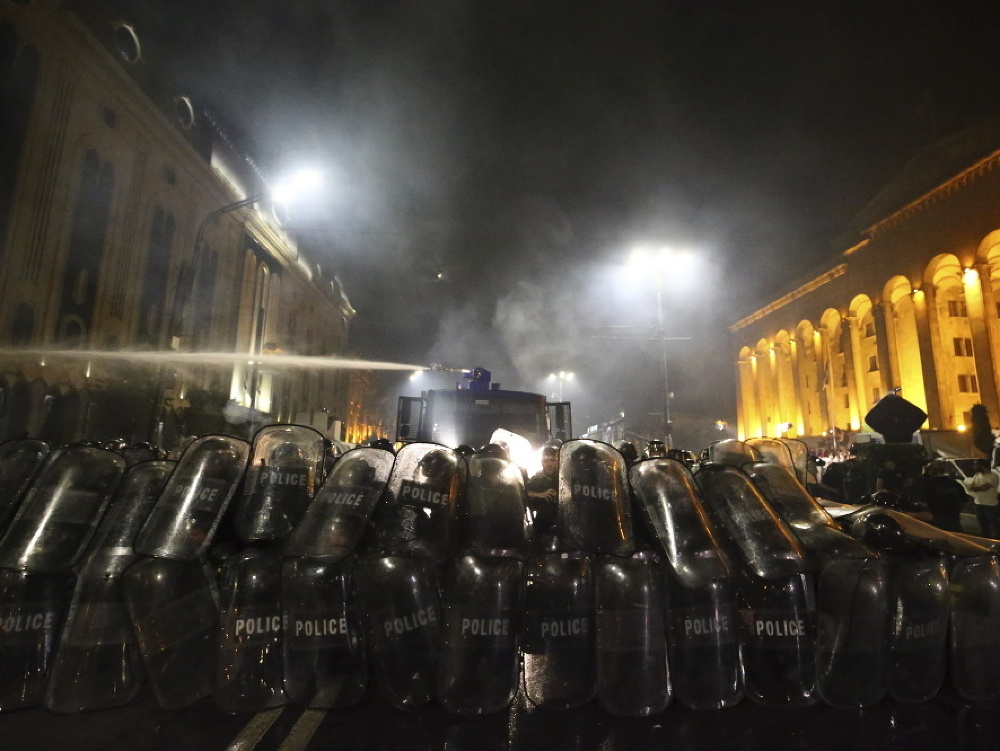 Protesty v Gruzínsku