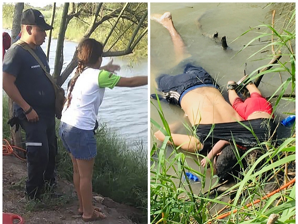 Dojemná snímka zachytáva smrť utečencov v rieke Rio Grande.