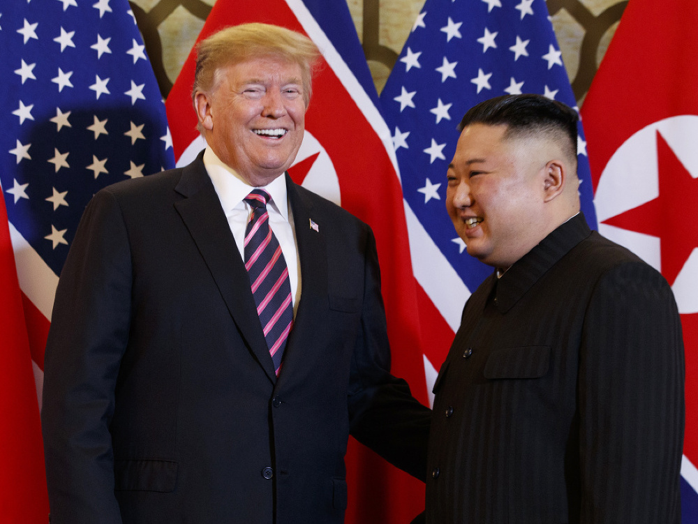 Donald Trump a Kim Čong-un 