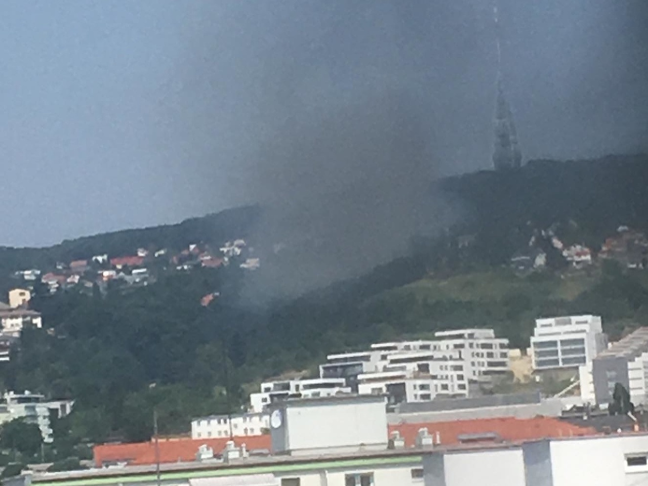 Požiar v Bratislave.
