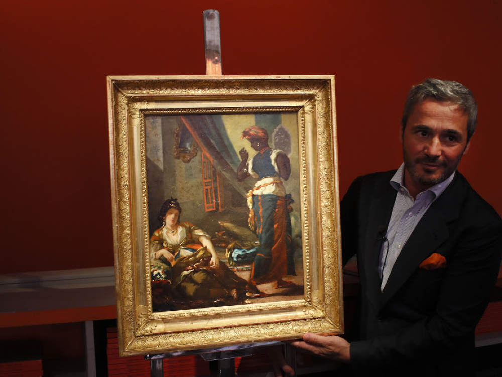 Maľba Eugene Delacroixa.
