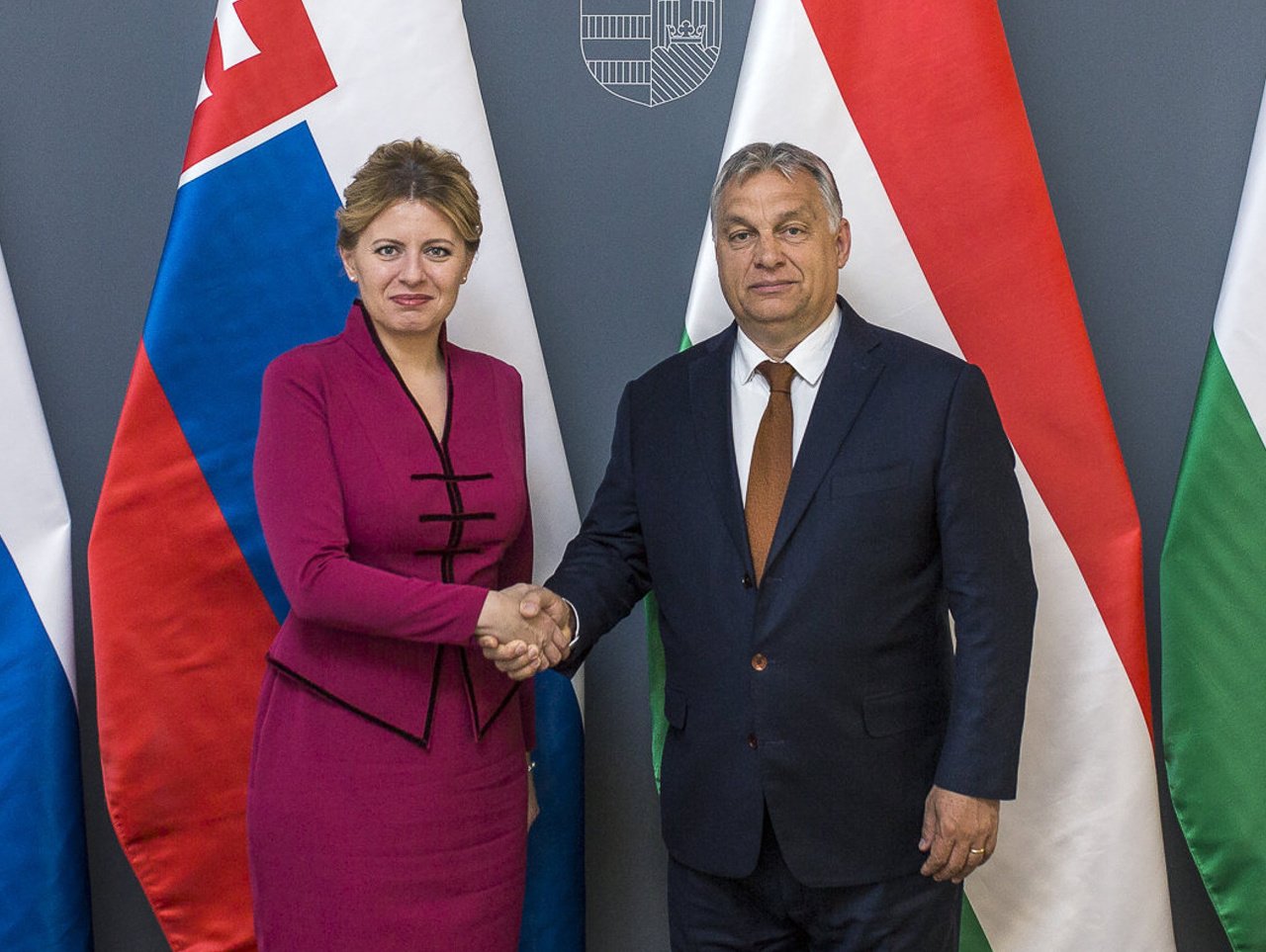 Zuzana Čaputová a Viktor Orbán