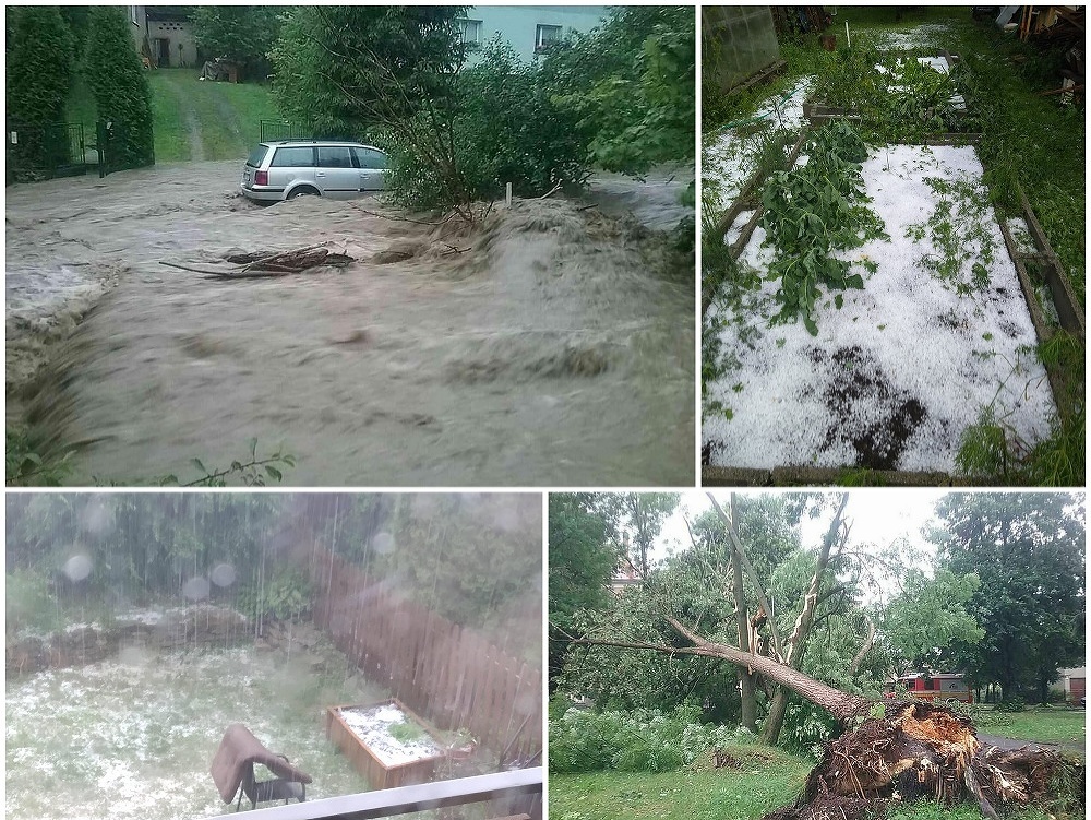 Stredné a východné Slovensko zasiahlo nepriaznivé počasie. 