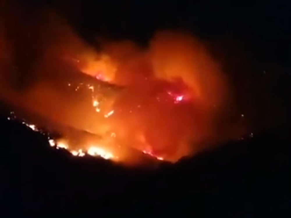 Lesný požiar na ostrove Gran Canaria