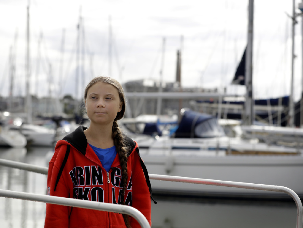 Aktivistka Thunbergová vyplávala na jachte do USA