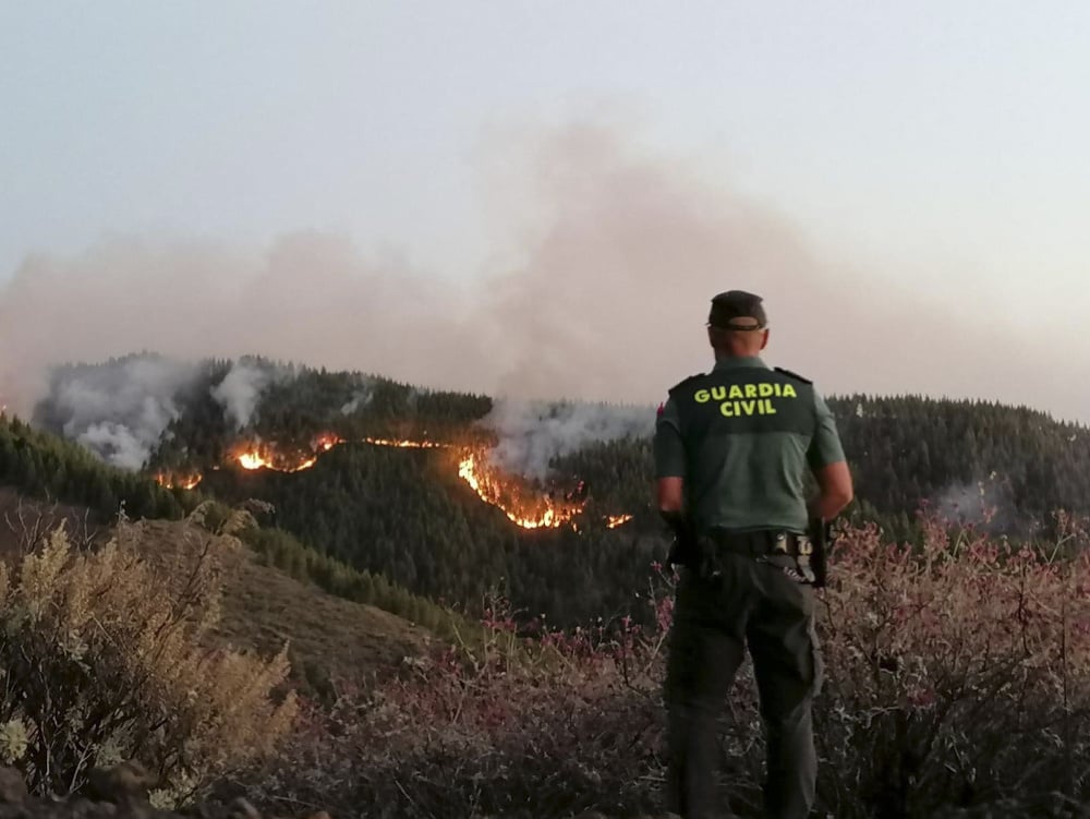 Požiar na ostrove Gran Canaria