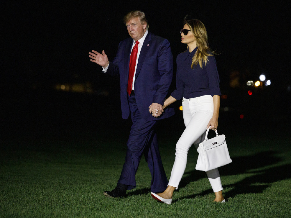 Donald Trump so svojou manželkou Melaniou