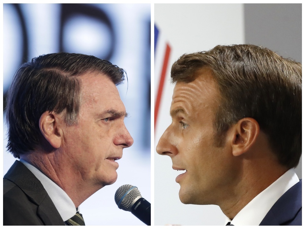 Jairo Bolsonaro a Emmanuel Macron