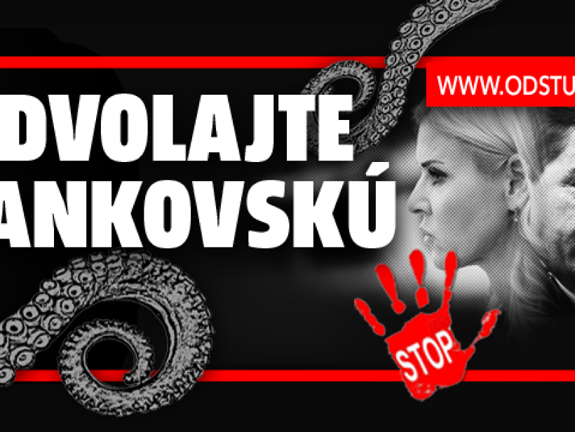 Protesty proti odvolaniu Jankovskej pokračujú. 