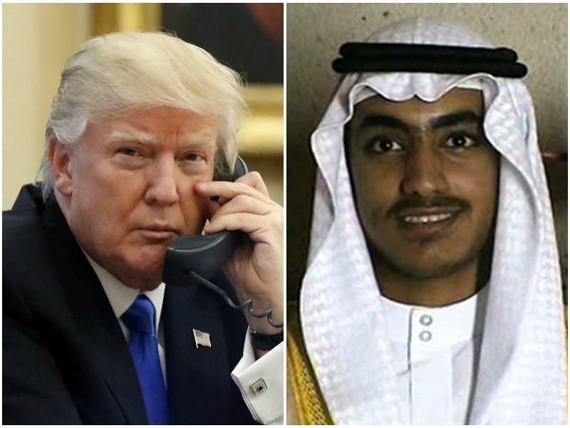 Donald Trump a Hamza bin Ládin