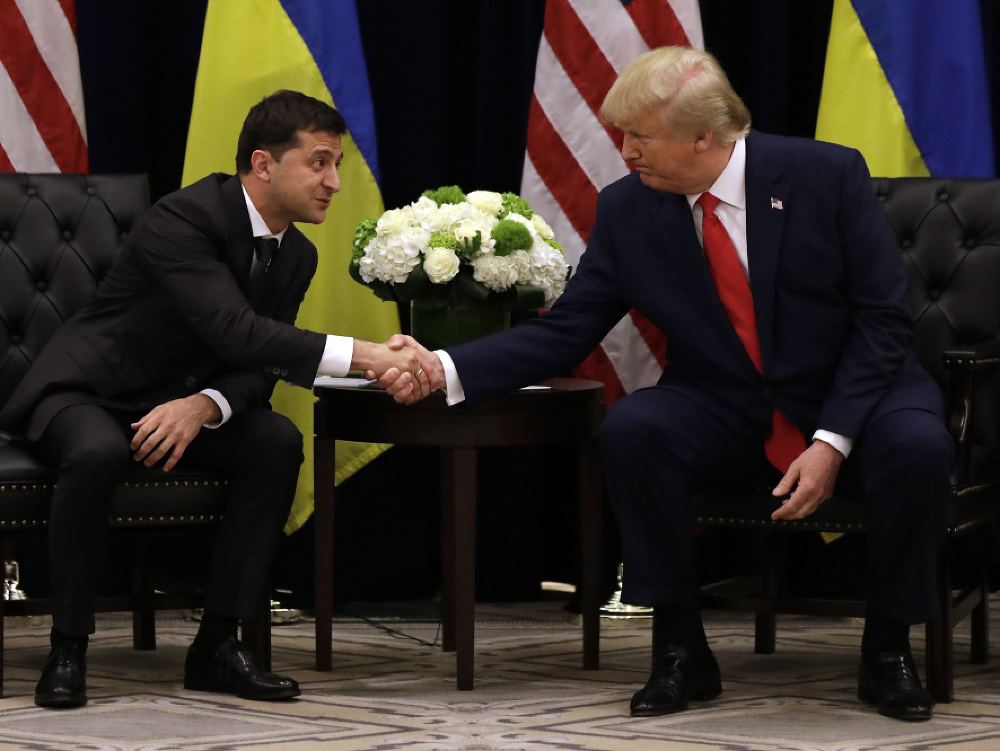 Volodymir Zelenskyj a Donald Trump