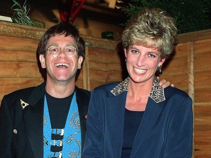 Elton John a Lady Diana