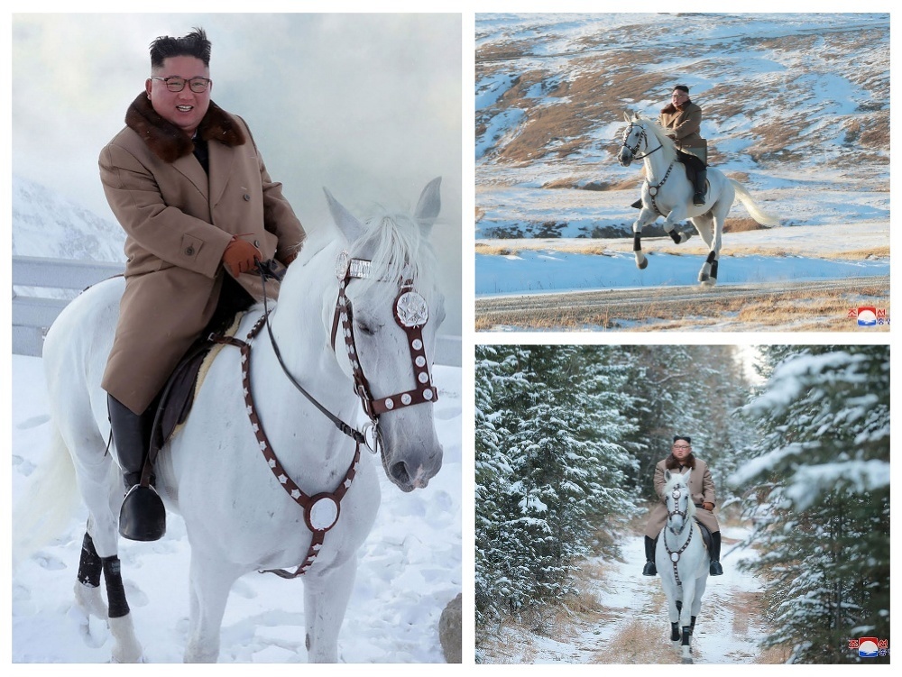 Jazda Kim Čong-una na horu Pektu