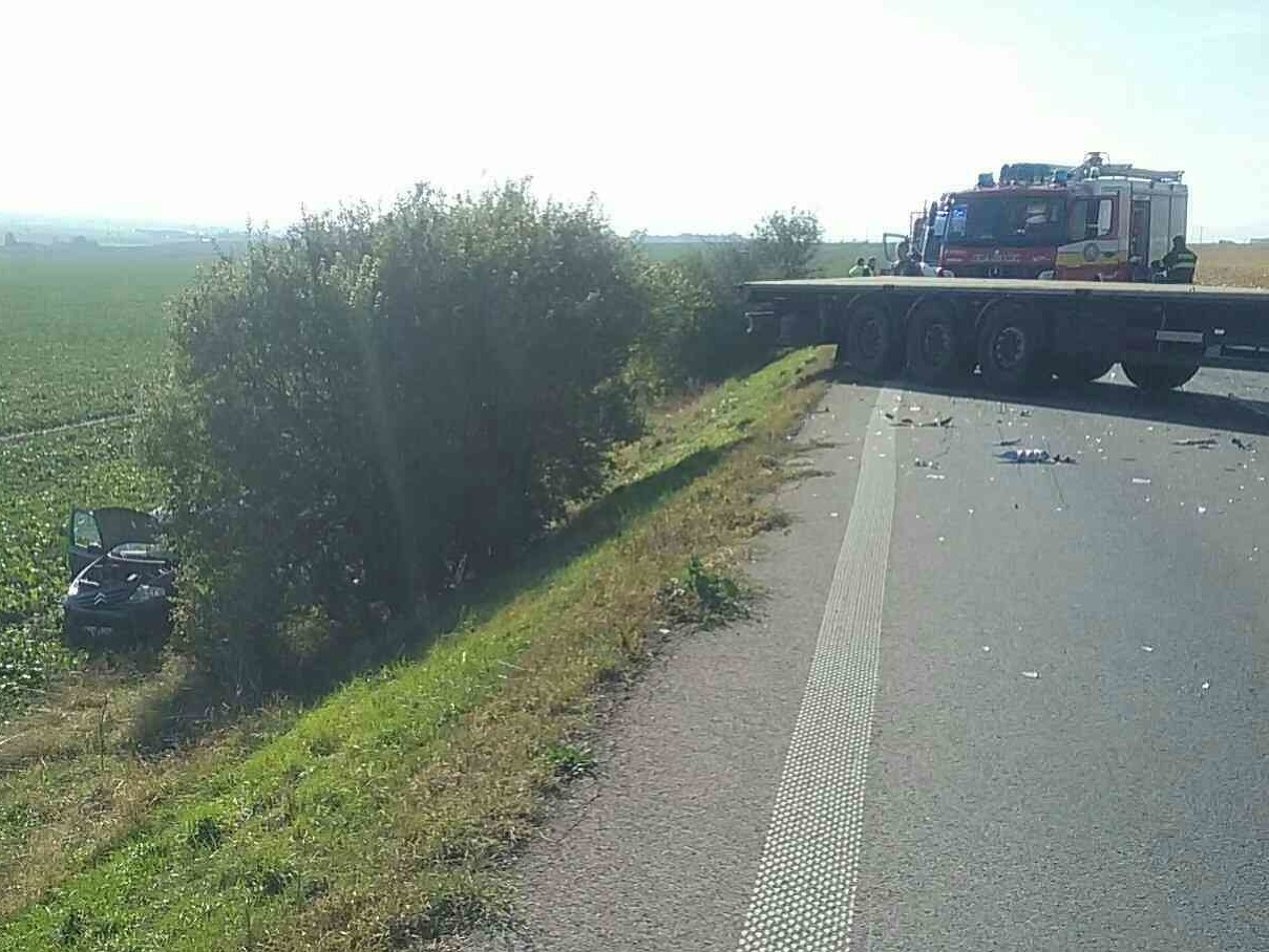 Dopravná nehoda v okrese Senica.
