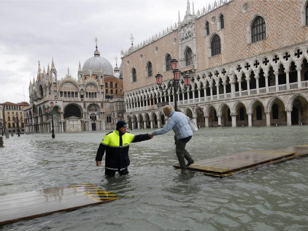 Benátky po záplavách