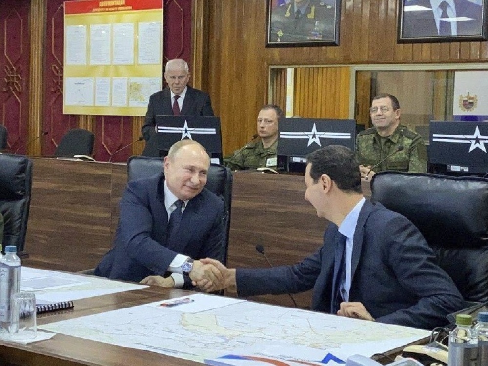 Vladimir Putin sa v Sýrii stretol s Asadom Bašarom
