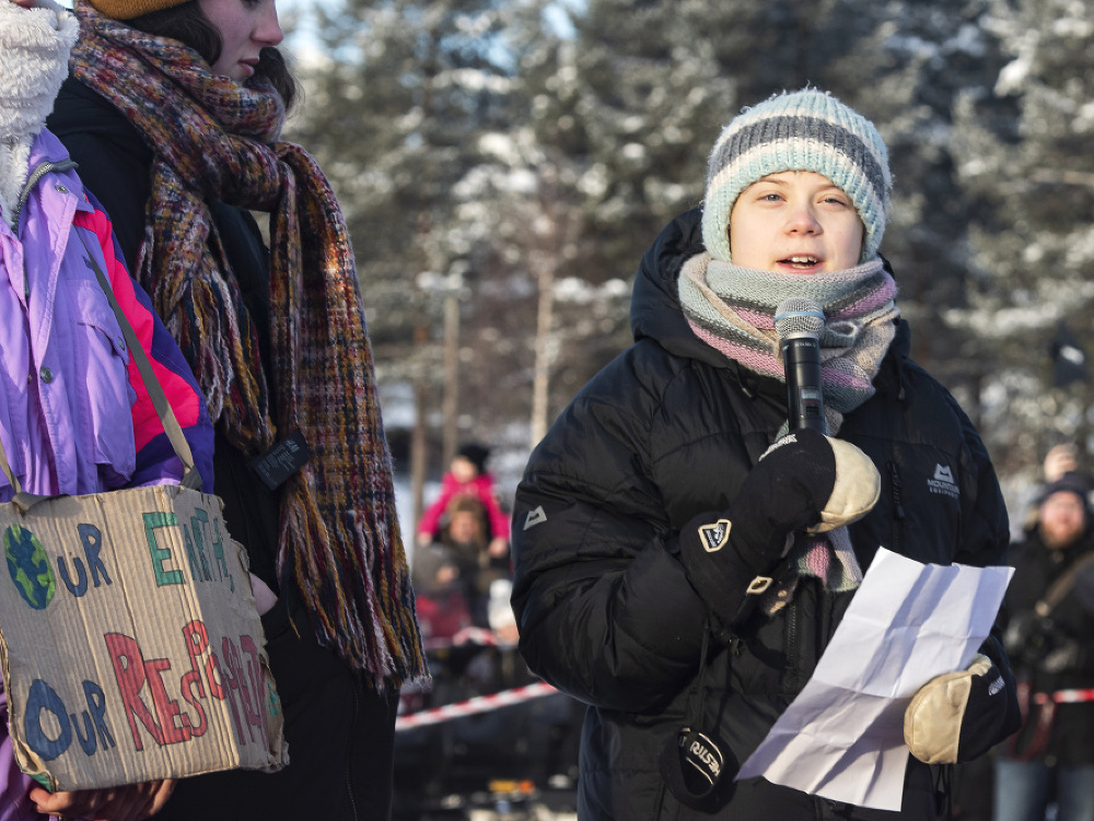 Greta Thunbergová navštívila v rámci svojej kampane za záchranu zemskej klímy severné časti Švédska.