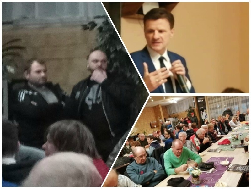 Sympatizanti kotlebovej ĽSNS sa nečakane objavili na mítingu KDH v Dubnici nad Váhom