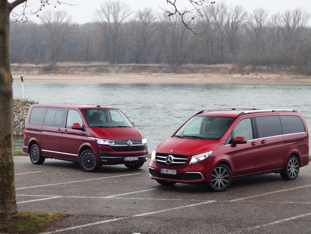 Dvojitý test: Mercedes V vs. Volkswagen Multivan 6.1