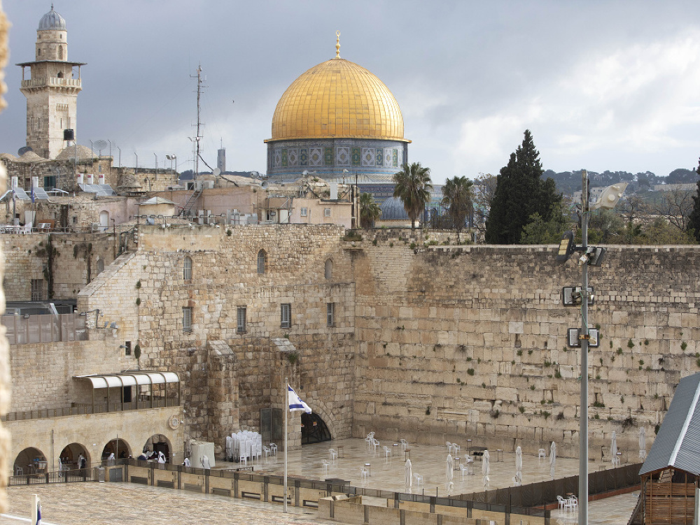 Pohľad na prázdny Jeruzalem