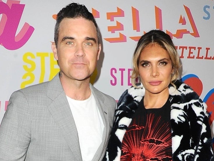  Robbie Williams s manželkou Aydou Field