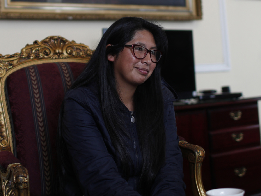 Jedna z infikovaných političiek v Bolívii Monica Eva Copa
