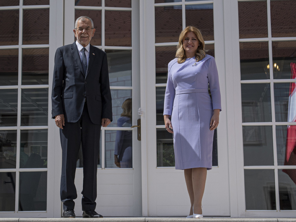 Prezidentka SR Zuzana Čaputová privítala na stretnutí rakúskeho prezidenta Alexandra Van der Bellena