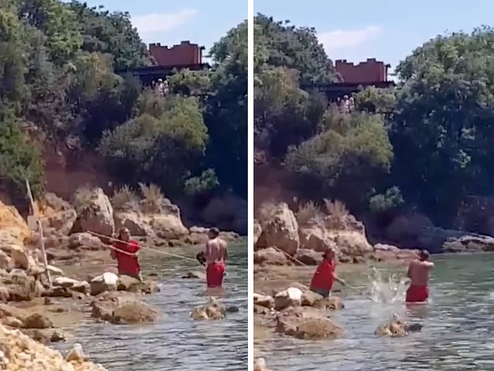 Muž v Chorvátsku napadol turistu lopatou.