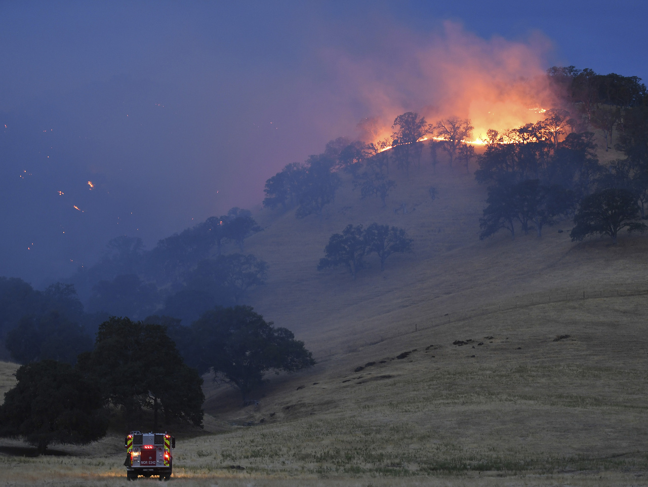 Požiare zničili už veľké územie v štáte Kalifornia