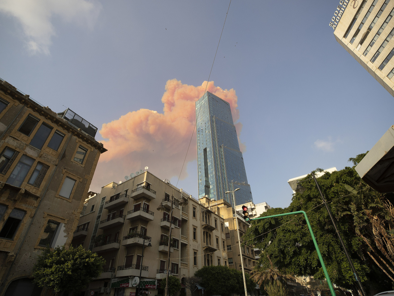 Explózia v Bejrúte