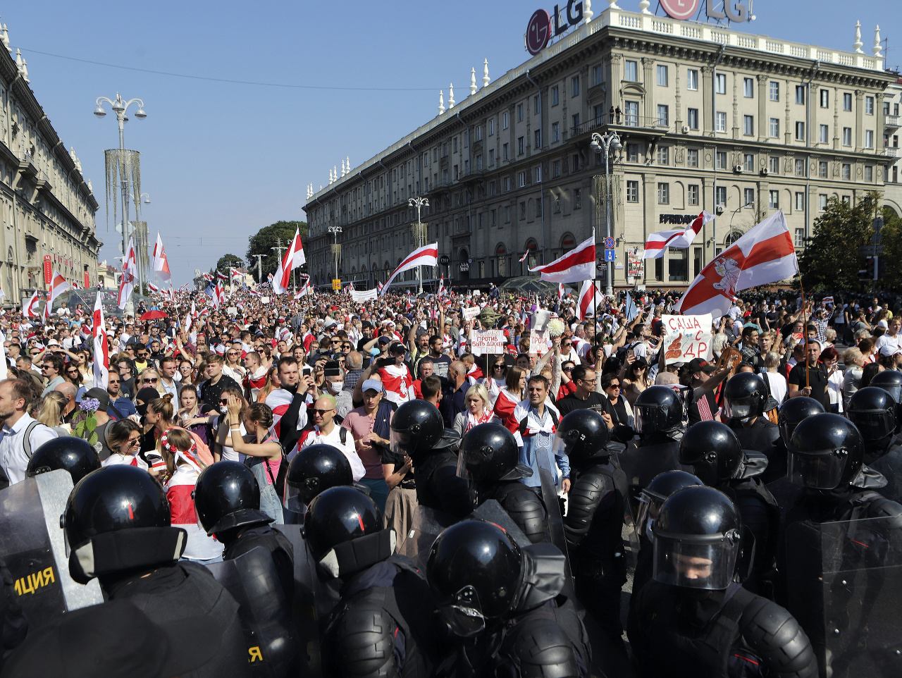 V Minsku sa stále protestuje