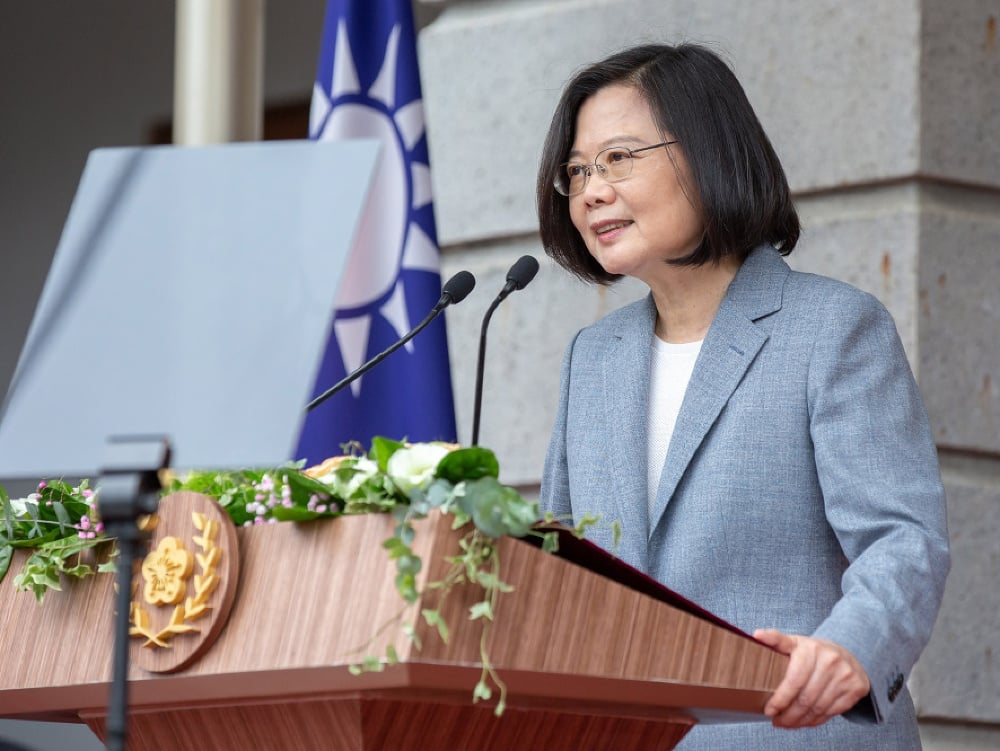 Taiwanská prezidentka Cchaj Jing-wen 
