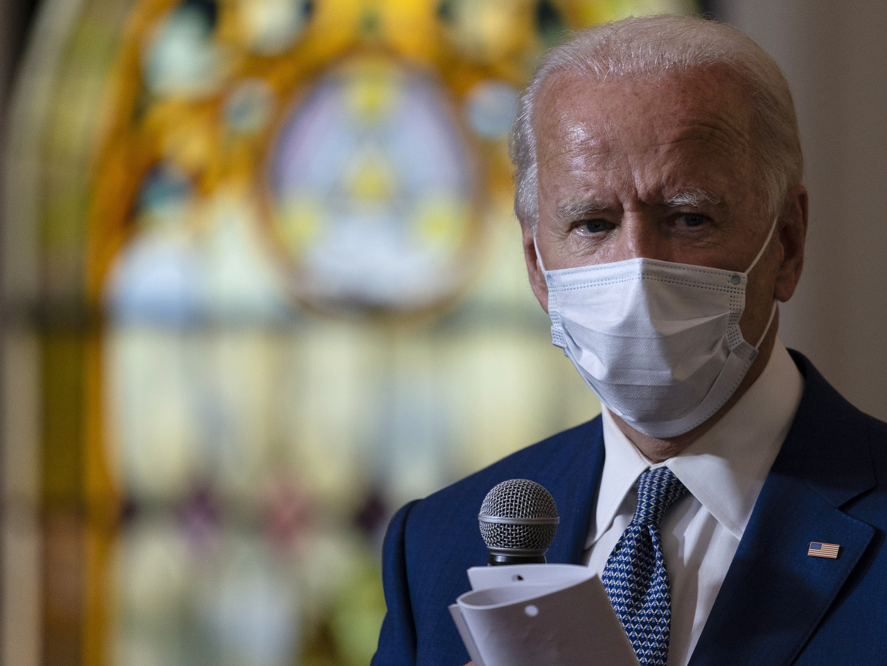 Joe Biden na návšteve v Kenoshi