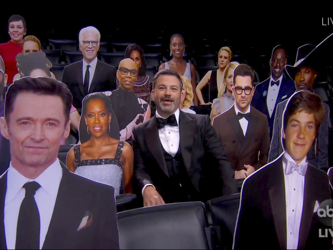Jimmy Kimmel ako moderátor Emmy Awards. 