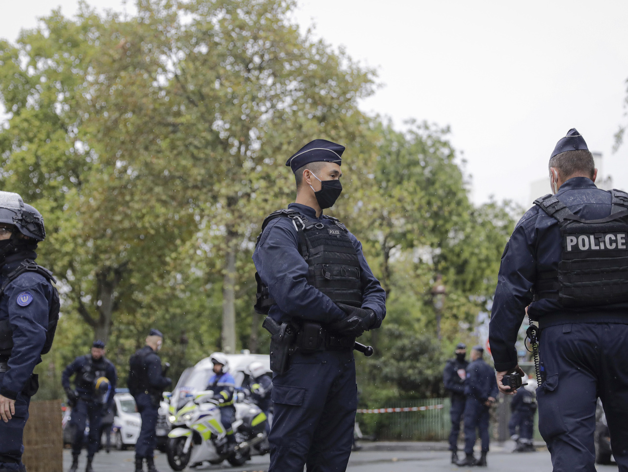 Francúzski policajti na mieste činu