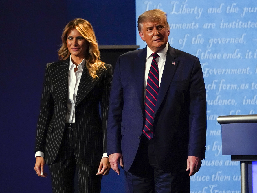 Donald Trump s manželkou Melanie Trumpovou 