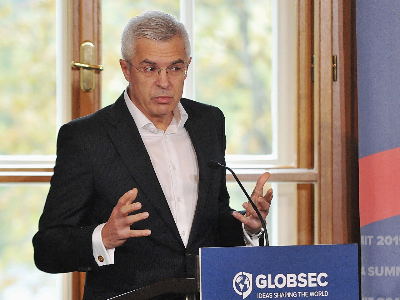 Minister zahraničných vecí Ivan Korčok počas konferencie Globsec