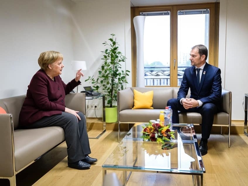 Igor Matovič sa stretol s Angelou Merkelovou