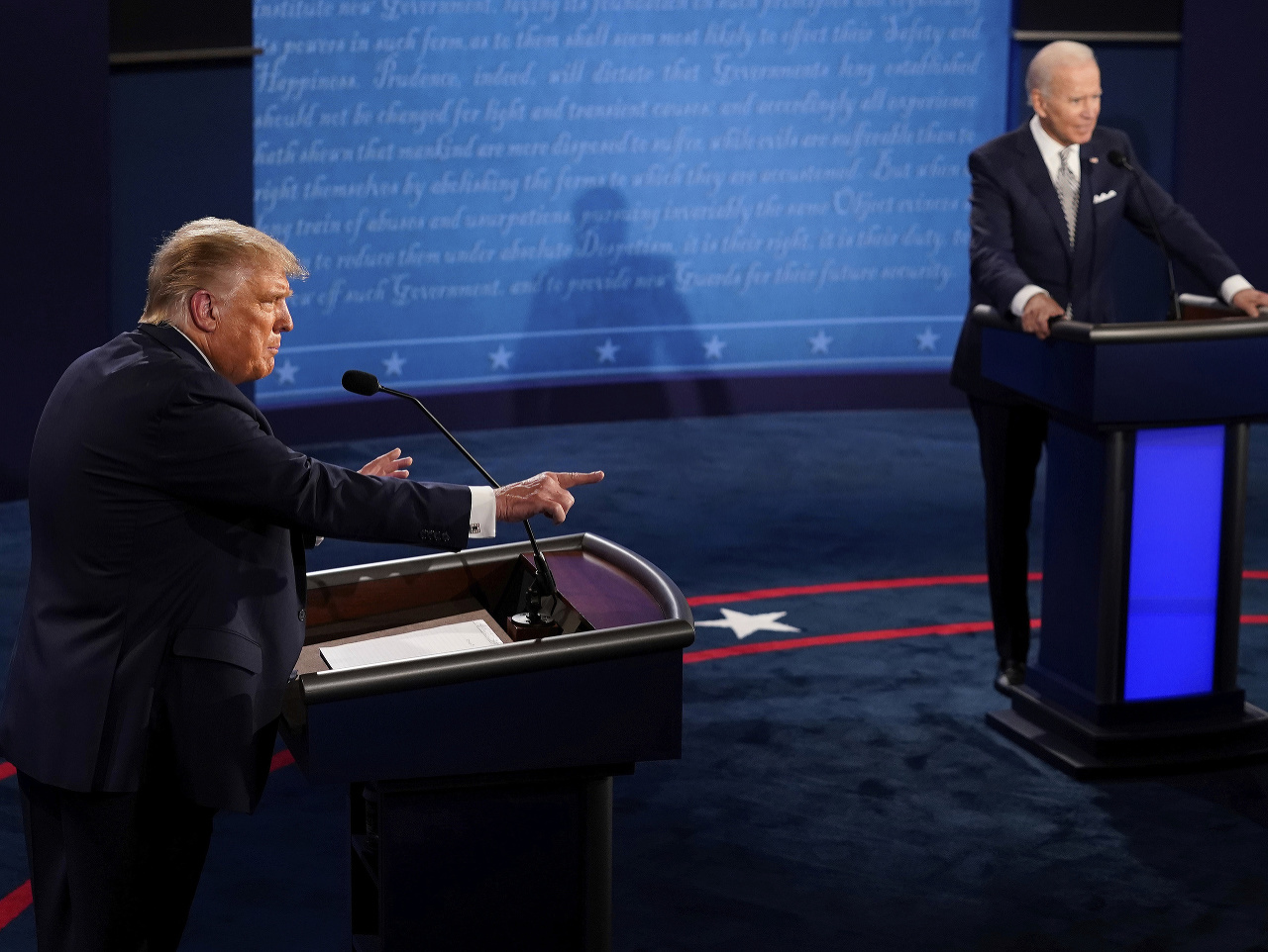 Trump a Biden v televíznej debate