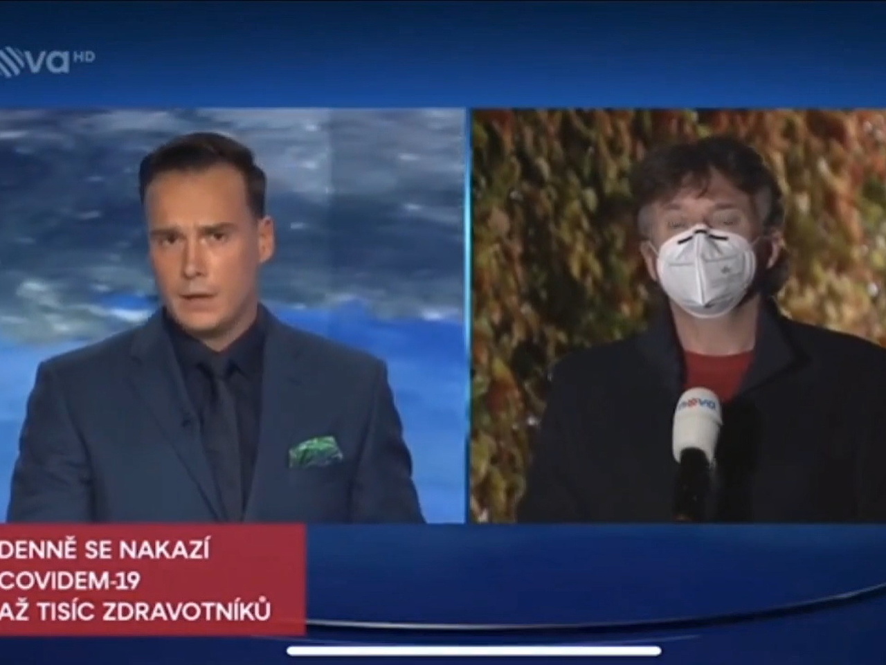 Český moderátor Petr Suchoň si v pondelkovom vysielaní Televíznych novín poriadne zavaril.