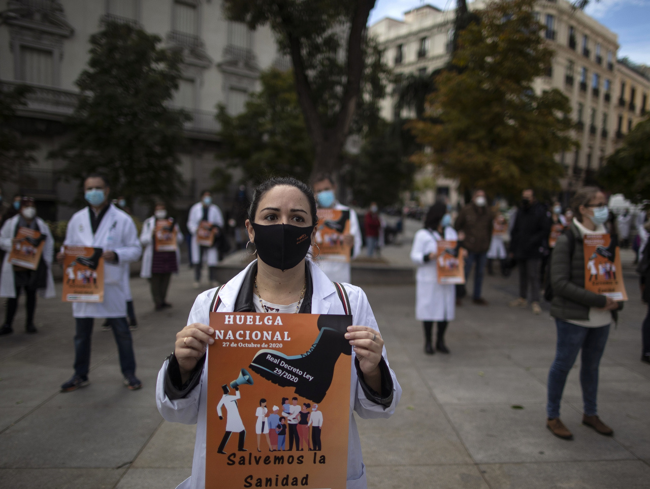 Protesty španielskych lekárov