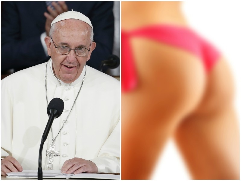 Účet pápeža Františka olajkoval fotografiu polonahej modelky.