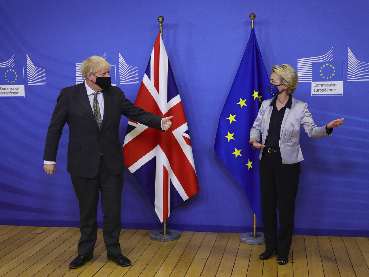 Boris Johnson a Ursula von der Leyenová