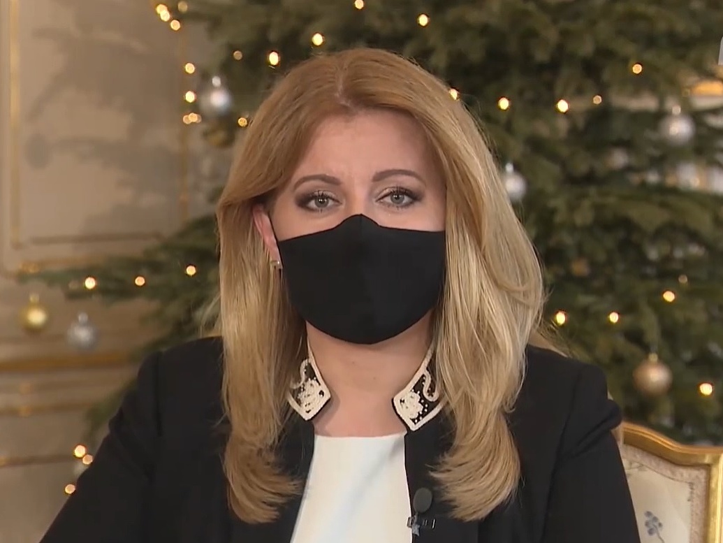Prezidentka Zuzana Čaputová počas novoročného príhovoru