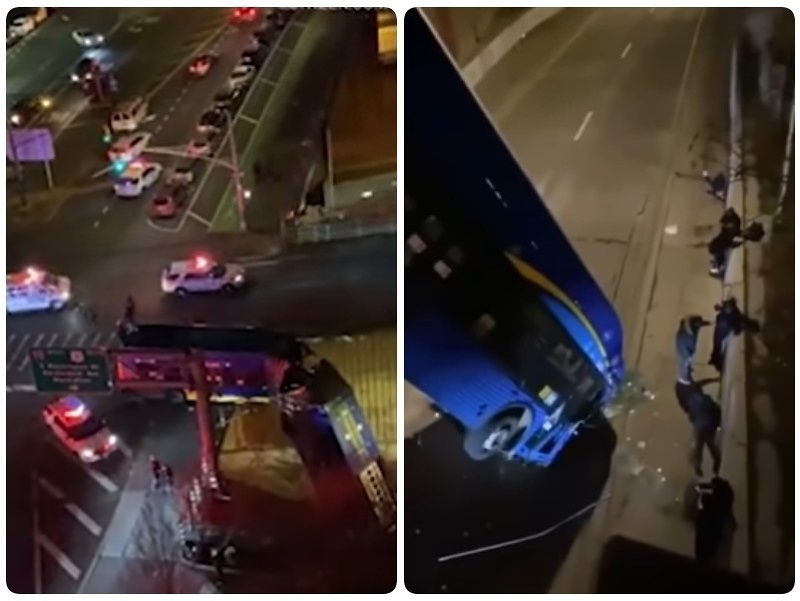 Nehoda autobusu v NY