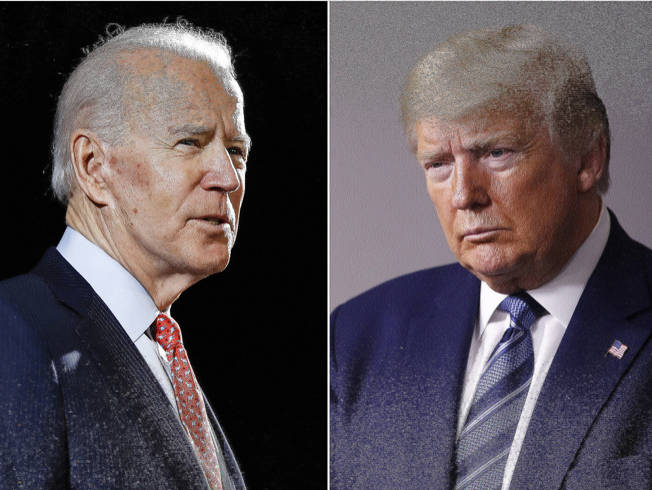 Joe Biden a Donald Trump