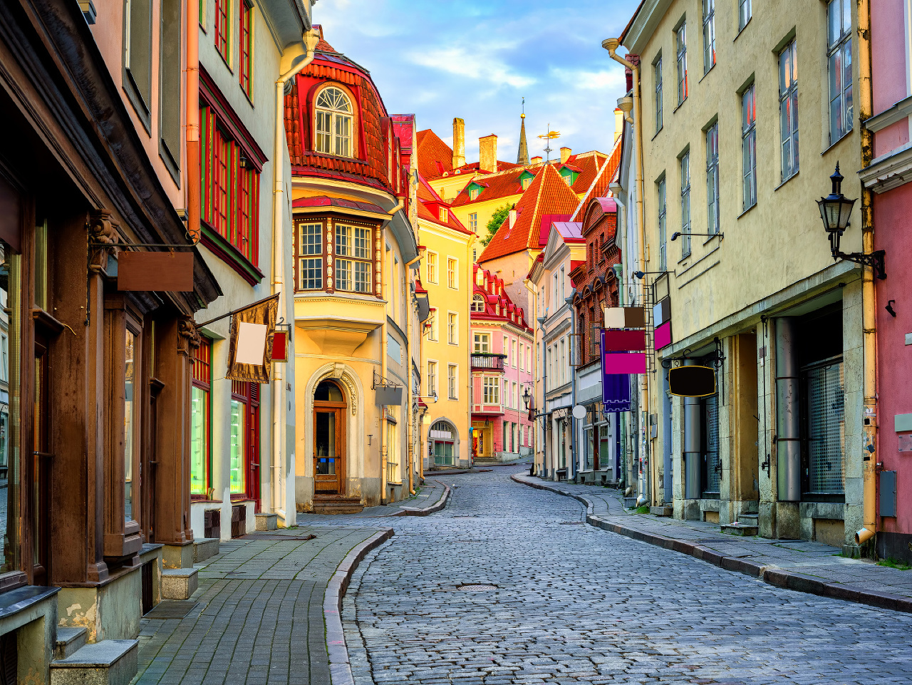 Záber z Tallinnu