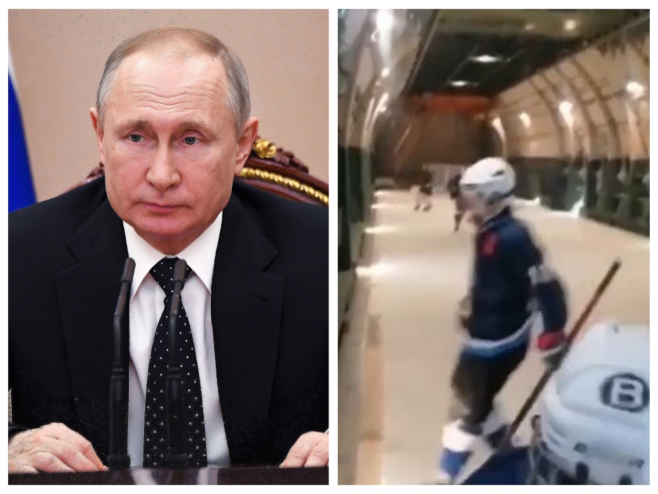 Ruský prezident Vladimir Putin by si mal zahrať v lietadle hokej.