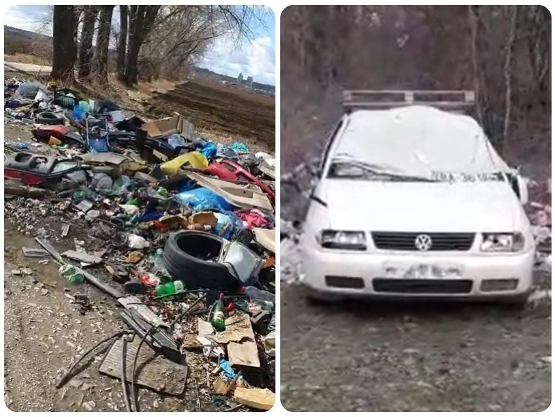 Čitatelia natočili odpad pri ceste i v lese