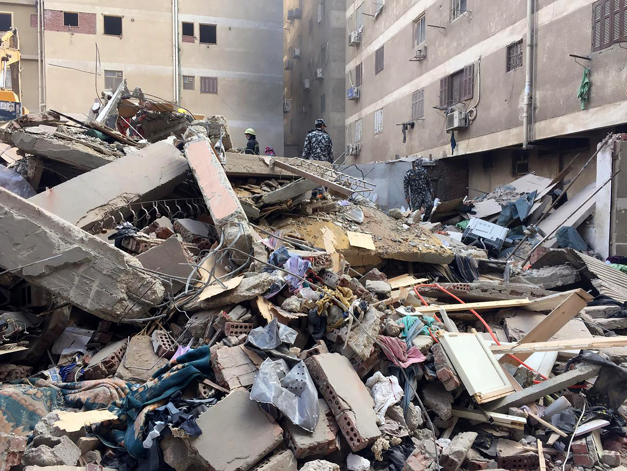 Zrútenie budovy v Egypte